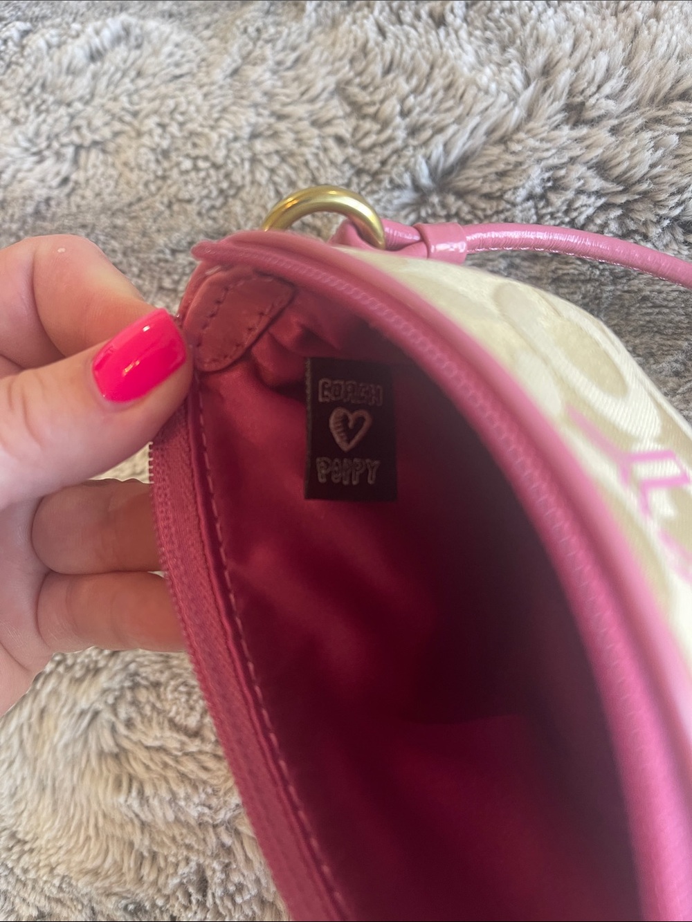 RARE COACH Y2K POPPY CHAN PINKY WRISTLET - Picture 11 of 14